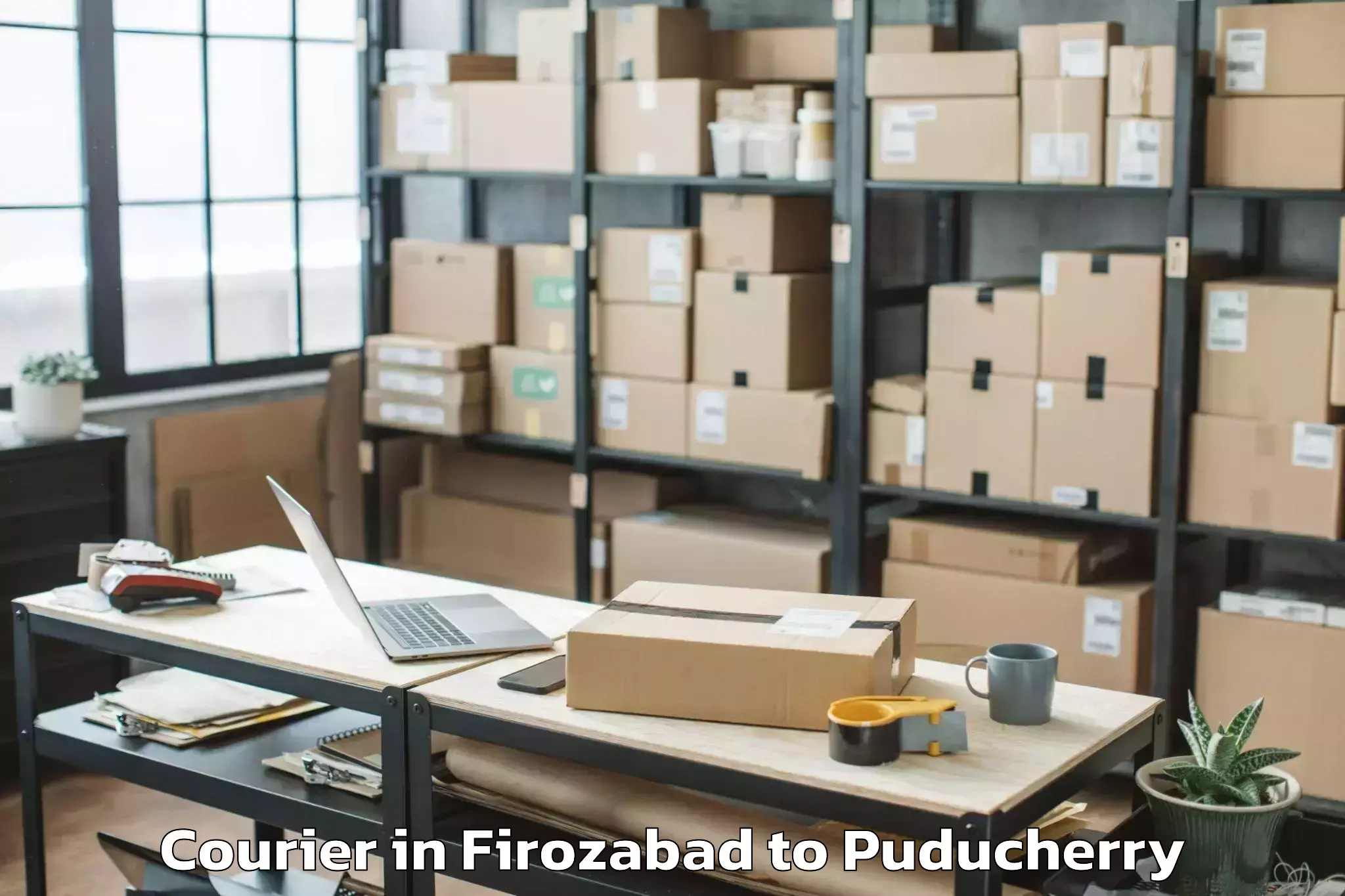 Quality Firozabad to Puducherry Courier